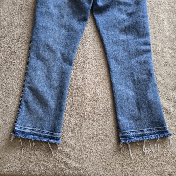 7 For All Mankind Cropped Boot frayed hems jeans size 29 - Picture 9 of 12